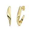 18ct Yellow Gold Vermeil Twist Hoop Earrings