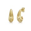 18ct Yellow Gold Vermeil Textured Earrings
