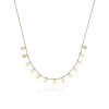 Yellow Gold Plated Multi-Disc Necklace