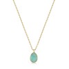 18ct Yellow Gold Vermeil Amazonite Pendant