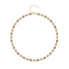18ct Gold Vermeil Strawberry Quartz & Peach Moonstone Necklet