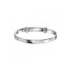 D for Diamond Silver Diamond Set Twinkle Twinkle Baby Bangle