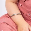 D for Diamond Silver Diamond Set Twinkle Twinkle Baby Bangle