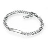 D For Diamond Boys Silver ID Bracelet