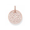 Thomas Sabo Rose Gold Cubic Zirconia Circle Pendant LBPE0011-416-14
