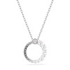 Swarovski Matrix Rhodium Plated Crystal Pearl Open Circle Pendant 5688751