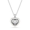 Swarovski Idyllia White Rhodium Plated Heart Ladies Pendant 5684386