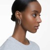 Swarovski Stone Rhodium Plated Hoop Earrings 5389432