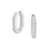 Swarovski Dextera Octagonal Pav&eacute; Hoop Earrings 5618308