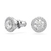 Swarovski Constella Silver Round Pav&eacute; Stud Earrings 5636269