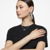 Swarovski Constella Silver Round Pav&eacute; Stud Earrings 5636269