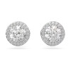 Swarovski Constella Silver Round Pav&eacute; Stud Earrings 5636269
