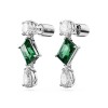 Swarovski Mix Cut Green Mesmera Drop Earrings 5665878