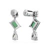 Swarovski Mix Cut Green Mesmera Drop Earrings 5665878
