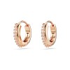 Swarovski Matrix Rose Gold-Tone Plated Hoop Earrings 5690669