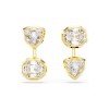 Swarovski Imber Asymmetrical Mixed Cut Gold Tone Plated Drop Earrings 5705461