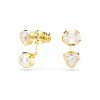 Swarovski Imber Asymmetrical Mixed Cut Gold Tone Plated Drop Earrings 5705461