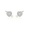 Swarovski Idyllia Crystal Heart with Arrow Stud Earrings 5737298