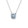 Swarovski Millenia Single Blue Octagon Cut Necklace 5614926