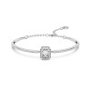 Swarovski Una Octagon Cut Pavé White Rhodium Plated Bangle 5638494