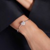 Swarovski Idyllia White Rhodium Plated Heart Ladies Bangle 5684385