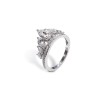Carat* London Solana Sterling Silver Pear and Marquise Cut Cubic Zirconia Ring CR925W-SOLA-5