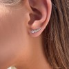 CARAT* Carissa Silver Cubic Zirconia Climber Earrings CE925W-CARI