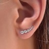 CARAT* Carissa Silver Cubic Zirconia Climber Earrings CE925W-CARI