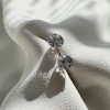 CARAT* Eternal 9ct White Gold 0.75ct Cubic Zirconia Stud Earrings CE9KW-ETER-W60