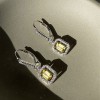 CARAT* Moxie Canary Yellow Halo Drop Earrings CE925W-MOXI-MY