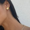 CARAT* Celine Pear Cut Cubic Zirconia Gold Vermeil Fan Earrings CE925Y-CELE