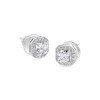 CARAT* Sterling Silver Cubic Zirconia Misha Stud Earrings CE925W-MISH