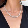 CARAT* Taryn Silver Cubic Zirconia Gradient Necklace CN925W-TARY