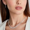 CARAT* Taryn Silver Cubic Zirconia Gradient Necklace CN925W-TARY