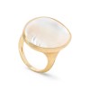 Marco Bicego Lunaria 18ct Yellow Gold Pearl Ring AB564 MPW Y 02-55