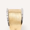 Marco Bicego Lunaria Diamond Band 18ct Yellow Gold Ring AB550 B YW Q6 - Medium Width