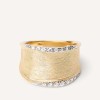 Marco Bicego Lunaria Diamond Band 18ct Yellow Gold Ring AB550 B YW Q6 - Medium Width