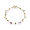 Marco Bicego Paradise 18ct Yellow Gold Mixed Stone Bracelet BB765 MIX01 E