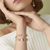 Marco Bicego Paradise Charms Multi 18ct Yellow Gold Gemstone Bracelet 18.5cm BB2584 MIX01T Y 02