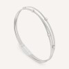 Marco Bicego 18ct White Gold Goa Collection Three Strand Diamond Bracelet BG617 B W 01