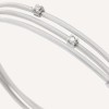 Marco Bicego 18ct White Gold Goa Collection Three Strand Diamond Bracelet BG617 B W 01