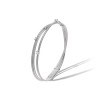 Marco Bicego 18ct White Gold Goa Collection Three Strand Diamond Bracelet BG617 B W 01