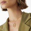 Marco Bicego Marrakech Onde 18ct Yellow Gold 0.03ct Diamond Small Coil Pendant Necklace CG785B YW M5