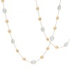 Marco Bicego Siviglia 18ct Yellow Gold Aquamarine Necklace CB1624 AQ01 Y 02