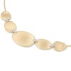 Marco Bicego Lunaria 18ct Yellow Gold Diamond Accent Necklace CB2901 B YW Q6