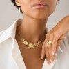 Marco Bicego Lunaria 18ct Yellow Gold Diamond Accent Necklace CB2901 B YW Q6
