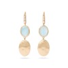 Marco Bicego Siviglia 18ct Yellow Gold Aquamarine and Diamond Drop Earrings