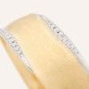 Marco Bicego Lunaria 18ct Yellow Gold Diamond Pavé Medium Width Bangle SB124 B YW Q6