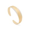 Marco Bicego Lunaria 18ct Yellow Gold Diamond Pavé Medium Width Bangle SB124 B YW Q6