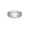 Gucci Icon 18ct White Gold Hammered Ring YBC414006004